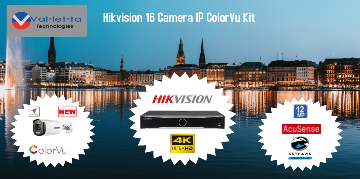 Hikvision 16 Camera IP ColorVu Kit
